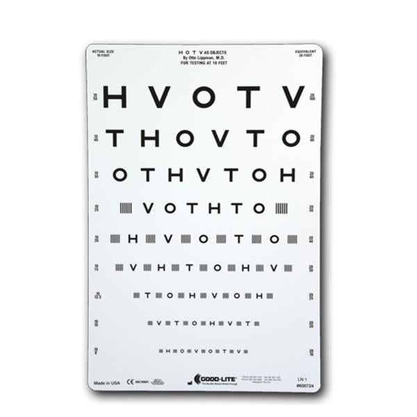 Good-Lite Co Chart Vision Testing 9X14" Ea - 600724