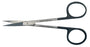 BR Surgical SuperCut - Iris Scissors 4-1/2 Inch Length Surgical Grade Stainless Steel NonSterile Finger Ring Handle Straight Sharp Tip / Sharp Tip - BR08-34011SC