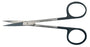 BR Surgical BR Surgical SuperCut Iris Scissors 4-1/2 Inch Length Surgical Grade Stainless Steel NonSterile Finger Ring Handle Straight Sharp/Sharp - BR08-34011SC