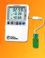 PANTek Technologies LLC Fisher Scientific Traceable Refrigerator / Freezer Thermometer Fahrenheit -58° to +158°F Bottle Probe Desk / Wall Mount Battery Operated - S98173