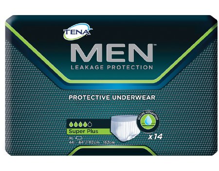 Essity HMS North America Inc TENA Men Super Plus Adult Absorbent Underwear Pull On X-Large Disposable Heavy Absorbency - 81920