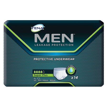 TENA MEN Super Plus - Male Adult Absorbent Underwear Pull On with Tear Away Seams X-Large Disposable Heavy Absorbency - 81920
