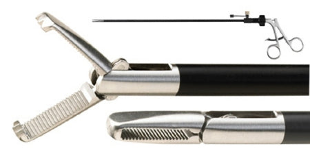 Miltex Miltex Grasping Forceps Allis 35 cm OR Grade Stainless Steel (German) Ratchet Lock Finger Ring Handle Straight 5 mm, Serrated - 35-104