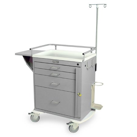 Classic Line - Emergency Cart Steel 38 X 38.5 X 22 Inch Light Gray 2 Drawers, 3 Inch / 1 Drawer, 6 Inch / 1 Drawer, 9 Inch - 6301