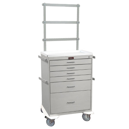 Classic Line - Treatment Cart Steel 32 X 41.5 X 22 Inch Light Gray 4 Drawers, 3 Inch / 1 Drawer, 6 Inch / 1 Drawer, 12 Inch - 6451
