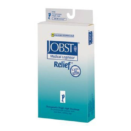 JOBST Relief - Compression Stocking Thigh High Small Beige Closed Toe - 56691601