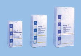 Gar Smith Bag Company Pharmacy Bag 4 X 6 X 11 Inch White - 79395325645