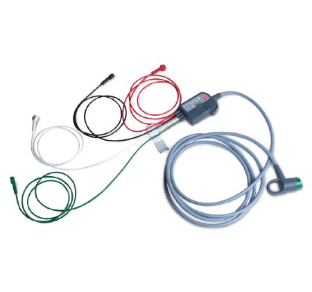 The Palm Tree Group - ECG Cable 8 Foot, AHA, 12 Lead, 4 Wire Limb Lead For Lifepak 12 Defibrillator / Monitor - 11111-000020