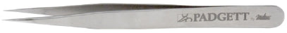 Miltex Padgett Micro Forceps Jeweler 4-1/2 Inch Surgical Grade Stainless Steel NonSterile NonLocking Thumb Handle Straight Delicate Fine Tips - PM-4746