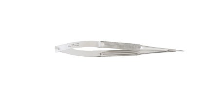 Miltex - Micro Scissors 6 Inch Length OR Grade German Stainless Steel NonSterile Round Thumb Handle with Spring Straight Blade Sharp Tip / Sharp Tip - 17-2150