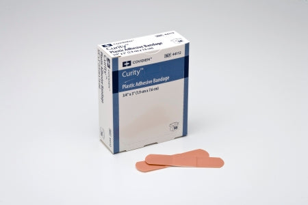 Cardinal Curity Adhesive Strip 3/4 X 3 Inch Plastic Rectangle Tan Sterile - 44113-