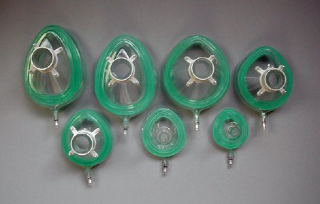 Vyaire Medical BreathTech Anesthesia Face Mask Elongated Style Neonatal User One Size Fits Most Without Strap - BT9001