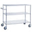 R & B Wire Products - Utility Cart Chrome Plated 36 X 24 X 42 Inch 36 L X 24 W Inch Shelf - UC2436SOL