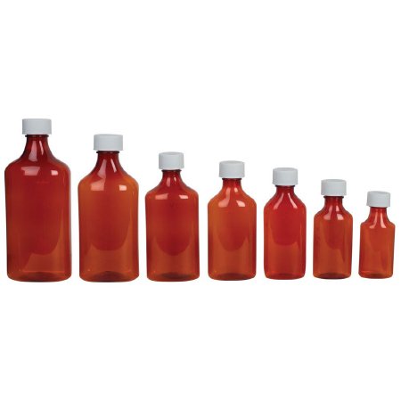 Apothecary Products Ezy Dose Oval Bottle 4 oz. Amber - 30682