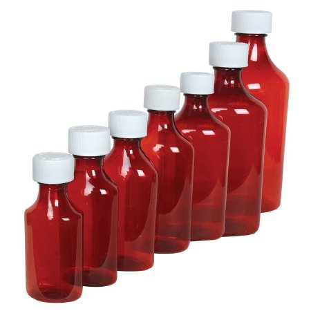 Apothecary Products Ezy Dose Oval Bottle 16 oz. Amber - 30686