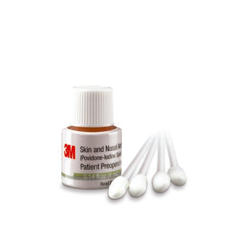 3M - Skin and Nasal Antiseptic 4 mL Bottle 5% Strength Povidone-Iodine NonSterile - 192401
