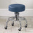Clinton Industries Chrome Series Exam Stool Backless Screw Height Adjustment 4 Casters Tomato - 2102-3T