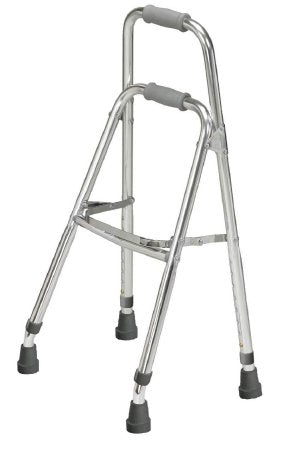 Drive Medical drive Hemi Side Step Folding Walker Aluminum Frame 300 lbs. Weight Capacity 29-1/2 to 37 Inch Height - 10240-1