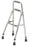 Drive Medical drive Hemi Side Step Folding Walker Aluminum Frame 300 lbs. Weight Capacity 29-1/2 to 37 Inch Height - 10240-1