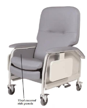 Graham-Field Lumex Deluxe Clinical Care Recliner Gypsum Four Tente Swivel Caster, Three Locking Caster Four Tente Swivel Caster, Three Locking Caster - FR566G9205