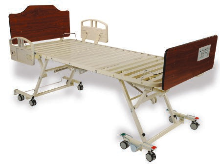 Twin Elite Riser - Electric Bed Long Term Care 80 Inch Length Ribbed Steel Deck 7-1/2 to 28 Inch Height Range - 1050010BEI-T