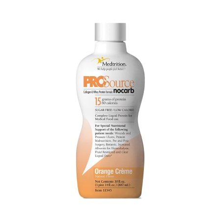 ProSource NoCarb - Protein Supplement Orange Crème Flavor 32 oz. Bottle Ready to Use - 11545