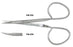 Padgett - Iris Scissors 3-3/4 Inch Length Surgical Grade Stainless Steel NonSterile Finger Ring Handle Curved Blade Sharp Tip / Sharp Tip - PM-4702