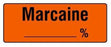 Shamrock Scientific Pre-Printed Label Anesthesia Label Marcaine 0.5% - SA-A-SPECIAL