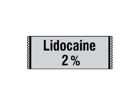 Shamrock - Drug Label Anesthesia Label Lidocaine / 2% Gray 1/2 X 1 Inch - SA-3004