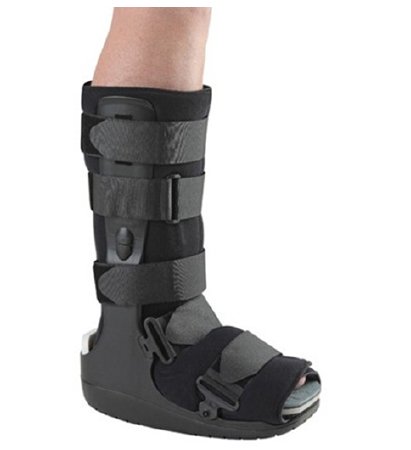 DH Offloading Walker - Walker Boot Small Hook and Loop Closure Male 4-1/2 to 7 / Female 6 to 8 Left or Right Foot - DH0400BLK