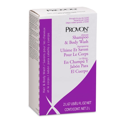 GOJO Provon NXT Shampoo and Body Wash 2000 mL Dispenser Refill Bag Light Herbal Scent - 3227-04