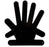 Key Surgical Durahands Hand Immobilizer Surgical Left or Right Hand Black X-Large - KS-843