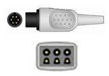 Welch Allyn ECG Cable 0.6 Inch, 3 Lead, Shielded, Safety Din - 008-0316-00