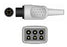 Welch Allyn ECG Cable 0.6 Inch, 3 Lead, Shielded, Safety Din - 008-0316-00