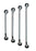 drive - Wall Grab Bar Chrome Finish Knurled Steel - 12116-3