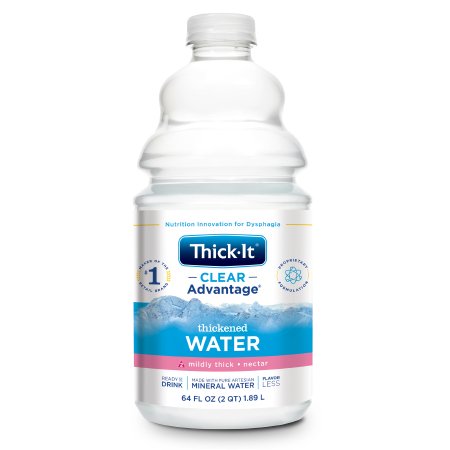 Thick-It Clear Advantage - Thickened Water 64 oz. Bottle Unflavored Ready to Use Nectar Consistency - B450-A5044