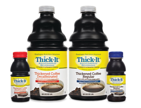 Kent Precision Foods Thick-It AquaCareH2O Thickened Beverage 64 oz. Bottle Coffee Ready to Use Honey Consistency - B470-A5044