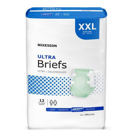 McKesson Ultra - Unisex Adult Incontinence Brief 2X-Large Disposable Heavy Absorbency - BRULXXL
