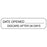 Health Care Logistics - Pre-Printed / Write On Label Advisory Label White Paper Date Opened Discard After 28 Days Black Quality Control Label 3/8 X 1-5/8 Inch - 2914