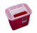 Medline - Sharps Container 16 X 6.15 X 14.1 Inch 3 Gallon Translucent Red Base / Translucent Lid Horizontal Entry Counter Balanced Door Lid - MDS705203