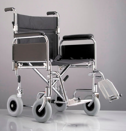 Dukal Duro-Lite Transport Chair Steel Frame 350 lbs. Weight Capacity Fixed Height / Padded Arm - TS2203