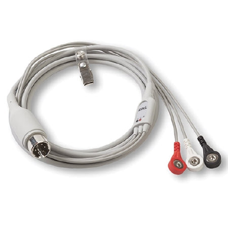 Zoll Medical - ECG Cable 6 Inch, 3 Leadwire, AAMI For Mseries - 8000-0025-02