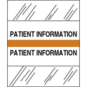 Tabbies Medical Chart Index Tabs & Divider Sheets - 1/2" H x 1-1/4" W, 100 per Pack