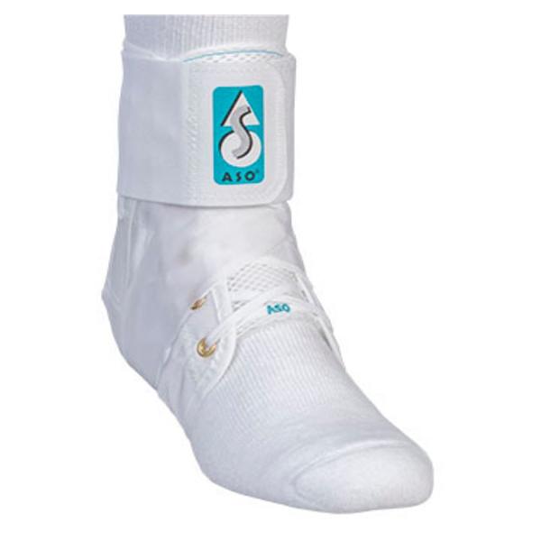Medical Specialties Brace Aso 10-11" Ankle Nylon 10-11" Bilateral White Size X-Small Ea - 264001