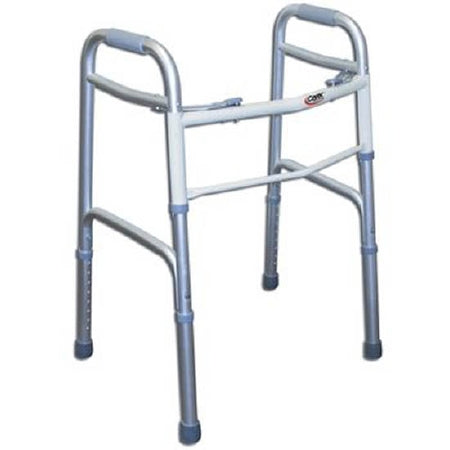 Patterson Medical Supply Carex Folding Walker Adjustable Height 300 lbs. Weight Capacity 27-1/2 to 33-1/2 Inch Height - 81535467