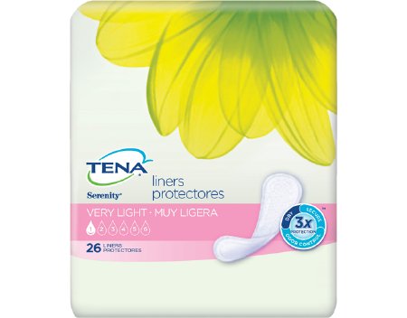 Essity HMS North America Inc TENASerenity Very Light Bladder Control Pad 8 Inch Length Light Absorbency Dry-Fast Core One Size Fits Most Unisex Disposable - 56300