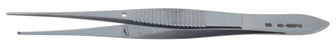 BR Surgical BR Surgical Tissue Forceps Graefe 4 Inch Surgical Grade Stainless Steel NonSterile NonLocking Thumb Handle Straight 1 X 2 Teeth - BR42-82010