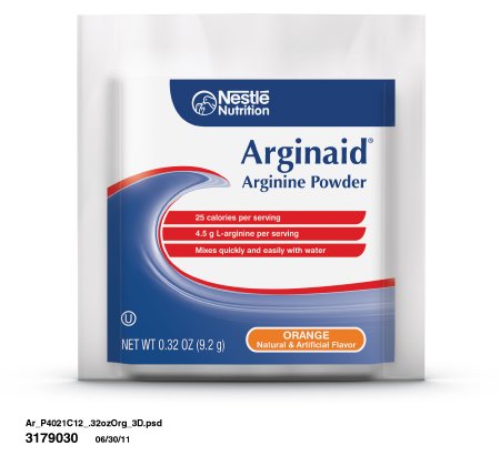 Nestle Healthcare Nutrition Arginaid Arginine Supplement Orange Flavor .32 oz Individual Packet Powder - 35983000