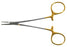 BR Surgical Needle Holder 5 Inch L Cross Serrated Jaw Finger Ring Handle - BR24-104429