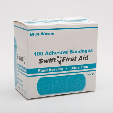 Honeywell Safety Products Adhesive Strip Swift 1 X 3 Inch Fabric Rectangle Blue Sterile - 17000